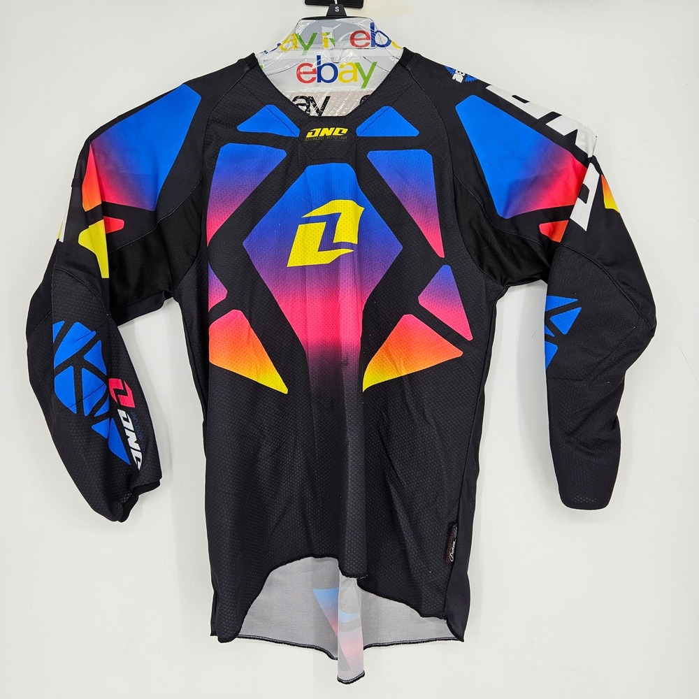 Defcon Jersey Mens Medium Tropic Thunder Motocross Padded‎ Shirt Graphic